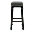thumbnail image 5 of Linon Delimon 30" Backless Bar Stool, Black/Black and White Tweed, 5 of 10