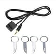 thumbnail image 4 of 6000Cd Mp3 Audio Input Aux Cable Adapter+4X Removal Key Kits For Focus For Mondeo For Fiesta For Fusion For Galaxy For C-Max Fangkenuo, 4 of 9