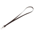 thumbnail image 4 of Correa de cuello de cuero PU Correa Clips de metal para tarjetas de identificación Insignias Café Sunnimix Cordones con clip, 4 of 7