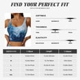 thumbnail image 5 of Pofeuu Abstract Ocean Waves Print Sports Bra for Women Sexy Vest Yoga Running Gym Fitness Crop Bras Tops-Medium, 5 of 8