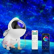 Galaxy Projector Night Light,Space Starry Nebula Ceiling Projector with Remote,Bluetooth Speaker, Gift for Kids