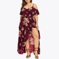 thumbnail image 3 of New Casual Fashion Printed Dress for Women Summer Flower Print Plus Size Dress Loose Fit Female Sling Dresses, 3 of 9