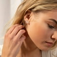thumbnail image 4 of ChicSilver Minimalist 925 Sterling Silver 26 Letters A-Z Stud Earrings Suitable for Sensitive Ears Women Jewelry Gifts Daily Wear (With Gift Box), 4 of 8