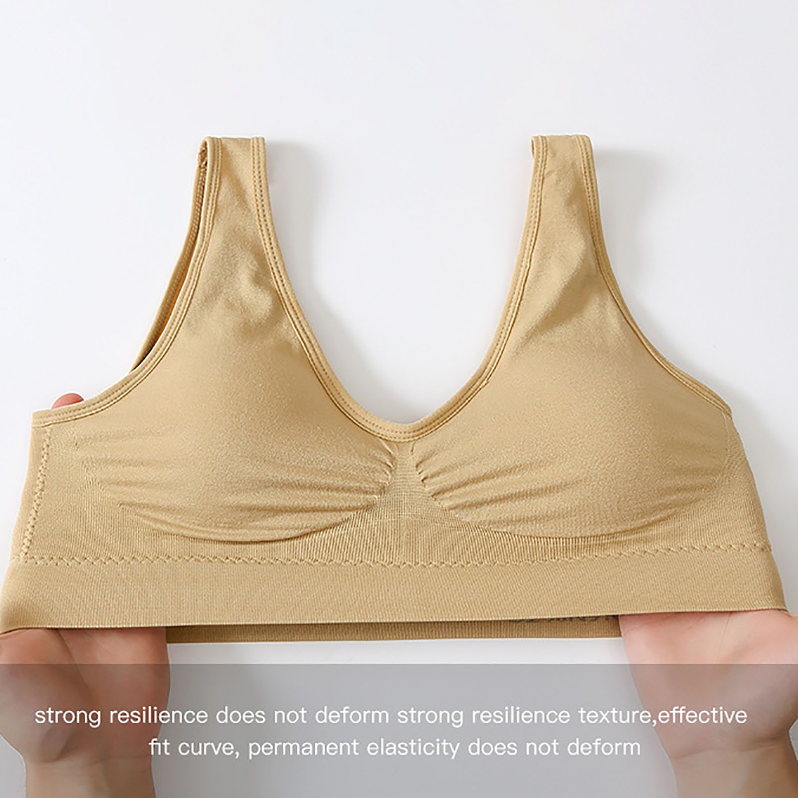 wofedyo bras for women seamless mid solid color sports bra with ...