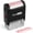 Red Ink, variant on ExcelMark Paid Self Inking Rubber Stamp - Red Ink