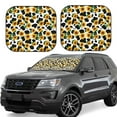 thumbnail image 2 of Daiia Cute Cow Print Sunflower C 2PCS Car Windshield Sun Shade, Foldable Sun Shield for Car Front Window, Auto Sun Blocker Visor Protector Universal for Truck SUV Pickup-Large, 2 of 7