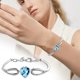 thumbnail image 2 of Corazón de melocotón pulsera de cobre blanco pulsera de platino Mujer Novia Joyería Hombres y Mujeres Pareja pulsera, 2 of 2