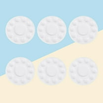 Masteelf 6pcs Portable Paint Tray Palettes Plastic for DIY Craft Professional Art Painting (White)