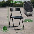 thumbnail image 3 of Silla para Fiesta Negra Plegable 4 piezas, 3 of 10