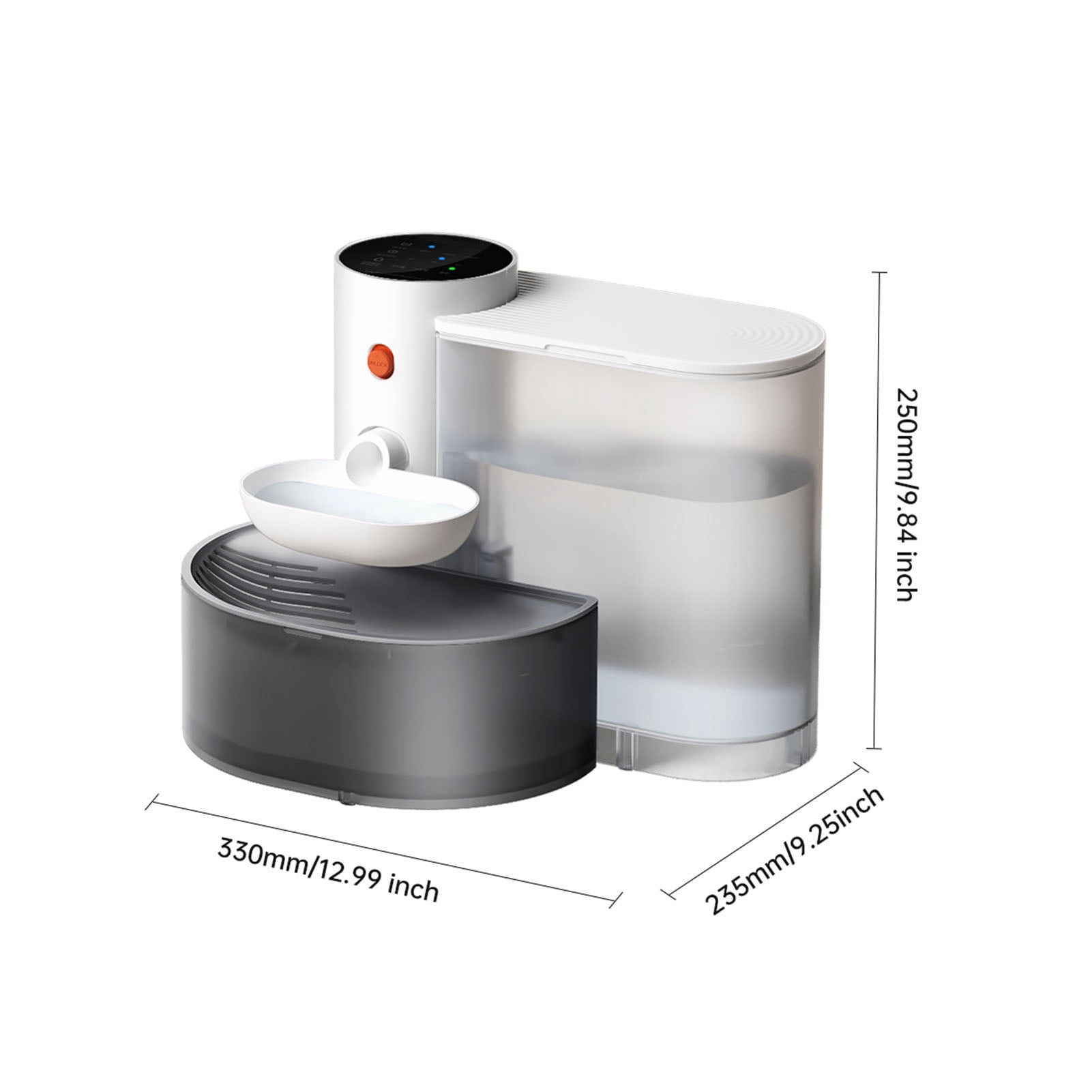 Yedigre 3000ml Smart Pet Water Fountain Automatic Cat Water Dispenser Quiet Flowing Water Feeder for Indoor Cats Dogs