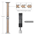thumbnail image 5 of Fintie Band Compatible with Apple Watch 38mm/40mm, Premium Slim Stainless Steel Metal Replacement Wristband Compatible with iWatch SE Series 6/5/4/3/2/1, Silver&Rose Gold, 5 of 8