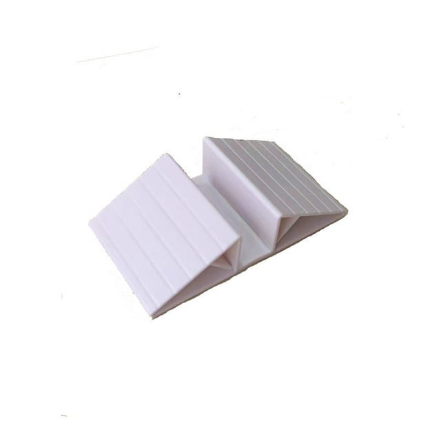SHISUYAN 4pcs Pet Gate Support Feet Freestanding Dog Gates Stabilizer Feet Plastic Triangle Reinforcement Fittings White