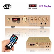 Bluetooth5.0 HiFi Stereo Amplifier FM 5 Channel LED Digital Home Cinema Home Theater Amplifiers Home Amplifiers