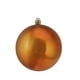Vickerman Brillant Orange Brûlé Incassable Boule de Noël Ornement 4" (100mm) – image 1 sur 3