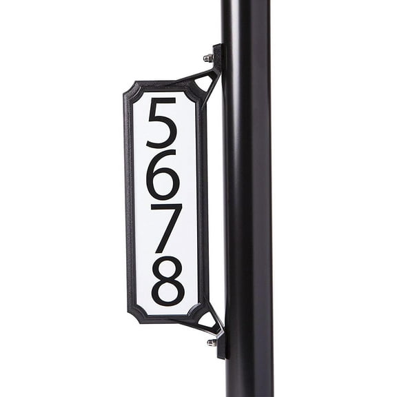 Architectural Mailboxes Manhattan Mailbox and Post Address Plaque in Black