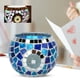 thumbnail image 4 of Portavelas De Té, Material De Vidrio Mosaico Lentejuelas Candelita Portavelas Estilo Europeo Tema Del Océano Azul Para La Decoración ANGGREK Otros, 4 of 8
