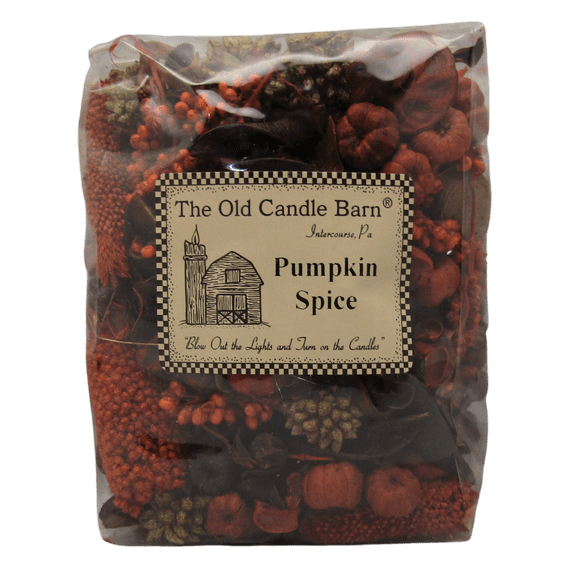 Old Candle Barn Pumpkin Spice Potpourri 4 Cup Bag - Perfect Fall Decoration or Bowl Filler - Beautiful Autumn Scent