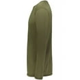 thumbnail image 3 of Augusta Sportswear B25734645 Super Soft-Spun Polyester Long Sleeve T-Shirt, Olive - Large, 3 of 5