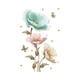 thumbnail image 4 of Calcomanía de pared para sala de estar, calcomanías de pared con patrón de planta, pegatinas artísticas 3D, calcomanía para paredes de flores de orquí, 4 of 10
