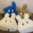 thumbnail image 4 of Tnobhg Ladies Winter Hat Cartoon Puppy Thick Plush Big Eyes Ear Decor Solid Color Elastic Anti-slip Ear Protection Lady Photo Prop Headgear Outdoor Cap, 4 of 7