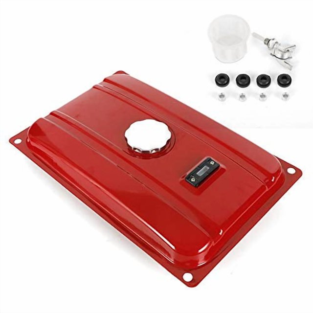 Generator Gas Fuel Tank for 5 Gallon, Universal Generator Filter Kit Tools, With Chrome Cap And Fuel Valve, Fit for EC2500