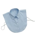 thumbnail image 2 of Fake Collar Detachable Dickey Collar Faux False Collar Blouse Half Shirt Collars Tops for Women Daily Graduation (Blue), 2 of 3