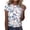 White, variant on MEICHEN Women's T Shirts Short Sleeve Tees Sunflower Graphic Loose Summer Tops Daily Wear Blouse for Women