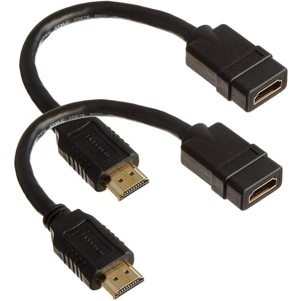 Machu Picchu Enig med ørn iMBAPrice HDMI Pigtail Extender Cable - (Pack of 2) 8inch 28AWG High Speed  Male to Female HDMI Extenion Port Saver - Walmart.com