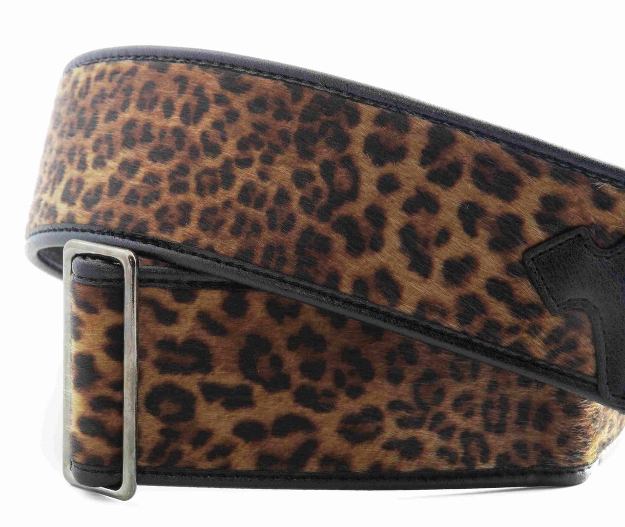 RightOn! Straps Leopard Guitar Strap – Vegan Leather Animal Print Design
