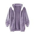 thumbnail image 4 of Mens Fuzzy Sherpa Jacket Fleece Long Sleeve Zip Up Coat Thermal Plush Winter Cozy Outwear Warm Coats Outdoor Fashion, 4 of 4