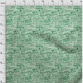 thumbnail image 4 of oneOone Viscose Jersey Green Fabric Writing Beach Sewing Craft Projects Fabric Prints By Yard 60 Inch Wide, 4 of 4