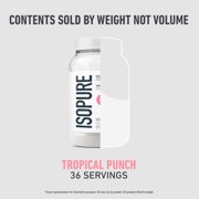 Isopure, Infusions 100% Whey Protein Isolate, 20 g Protein Powder, Tropical Punch, 1.98 lb, 36 Servings