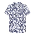 thumbnail image 3 of Camisas de hoja de arce para hombre, ropa con estampado 3D, camisa de playa hawaiana, camisetas de manga corta Y2k, ropa vintage informal, blusa con solapa, 3 of 5