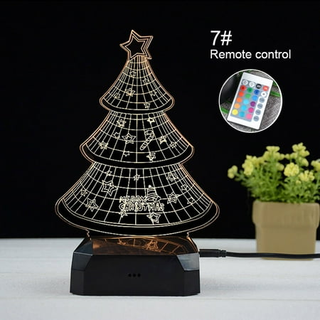 

3D LED Visual Lamp Night Light Decor Desk Lamp Color Changeable Desk Light Table Decoration Kid Gift New