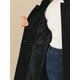 thumbnail image 5 of Abrigo de mujer INSPIRE CHIC de longitud media con cuello alto, de un solo botón, abrigo de invierno exterior, negro, talla L, 5 of 7