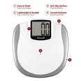 thumbnail image 2 of Escali Extra Large Display Bathroom Scale, XL200, White/Silver, 2 of 2
