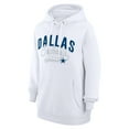 thumbnail image 2 of Women's G-III 4Her by Carl Banks  White Dallas Cowboys Filigree Logo Pullover Hoodie, 2 of 3