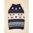 thumbnail image 1 of PETSIN Autumn And Winter Reindeer Snowflake Pattern Warm Dog Sweater, 1 of 4
