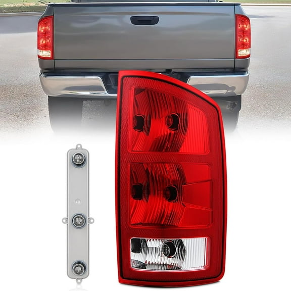 Nilight Taillight Assembly Compatible with 2002 2003 2004 2005 2006 Dodge Ram 1500 2500 3500 Rear Lamp Replacement OE Style Passenger Side