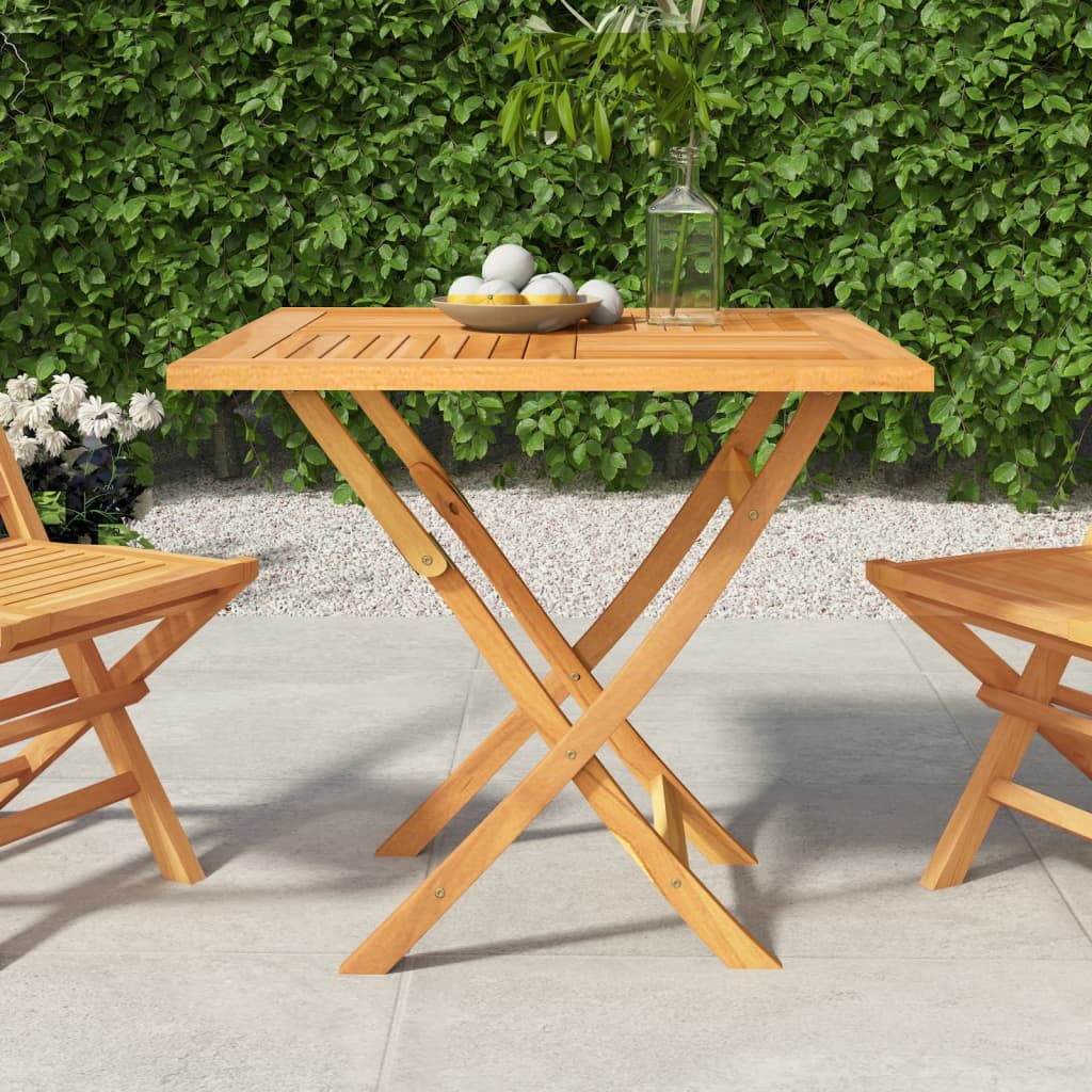 Solid wood garden table discount