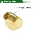 thumbnail image 2 of Adaptador roscado hembra a macho de latón de 1/8"NPT de 45 grados Unique Bargains 2 Pcs, 2 of 7
