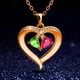 thumbnail image 2 of Colorful Crystal Woman Necklace Combination Of Different Crystals For Birthday Valentine's Day Gift--Rose Gold-Product code 36713 Rose Gold, 2 of 5