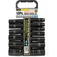 MaxWorks 80783 13Piece 1/2" Drive Metric Impact Socket Set With Laser Etched Size Marking