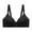 Black, variant on Luxalzxs Front Closure Bras for Old Women High Support Ultra-Thin Comfort Plus Size Padded No Underwire Lingerie Push Up Breathable Brassiere