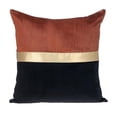 thumbnail image 2 of Parkland Collection Myra 20x20" Striped Fabric Throw Pillow in Orange, 2 of 2