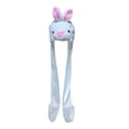 thumbnail image 2 of Lindo Animal de peluche Sombrero Guantes Bufanda, para adultos Fiesta temática de animales Disfraces Decoración Suave Pascua Acogedor Disfraz Conejo Hugo Sombrero de novedad, 2 of 10
