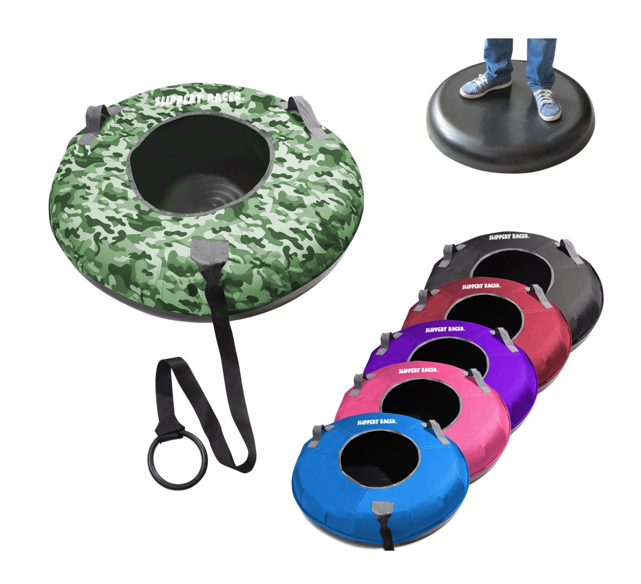 Slippery Racer Grande XL Hard Bottom Inflatable Snow Tube