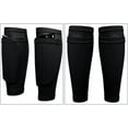 thumbnail image 3 of 2 Pairs Shin Guard Sleeves Soccer Guard Sleeves for Soccer Sports, Black Color, 3 of 5