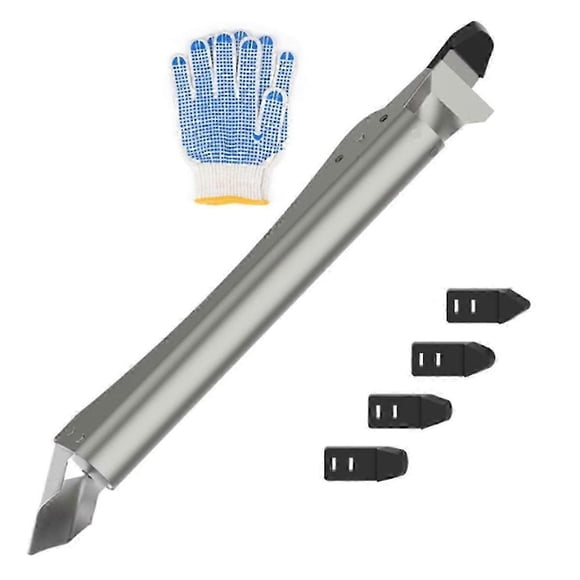 Upgraded Stainless Steel Caulking Tools, 4-in-1 Sealant Finishing Tool with 5 Silicone Squeegee, Gr