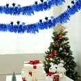 thumbnail image 5 of GFHFHITJ Christmas Tinsel Garland,Shiny Metallic Foil Decorations for Parade Floats,Halloween,Christmas Tree,New Year Parties,Birthday Party,Indoor And Outdoor Disco Party Supplie(2M,Blue), 5 of 6